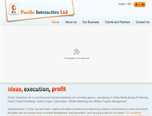 Tablet Screenshot of pacificinteractiveltd.com